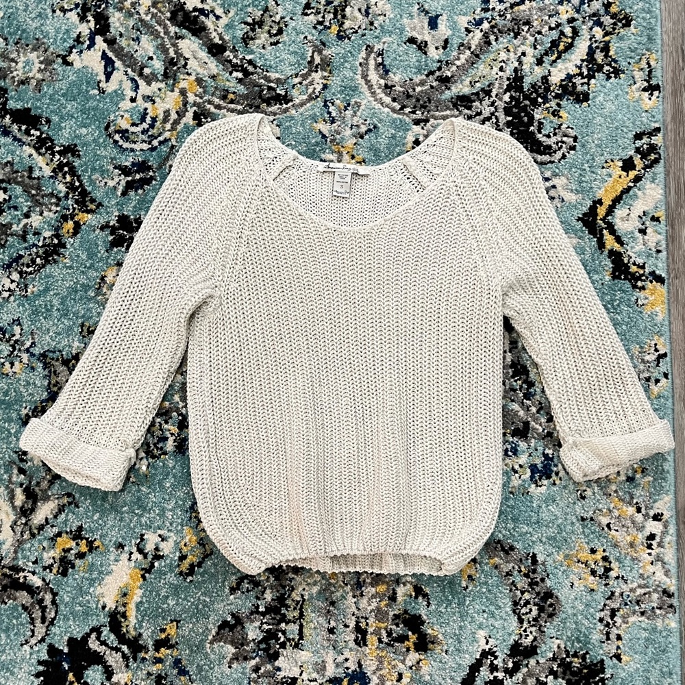 American Rag Cie 3/4 Sleeve Sweater sz s